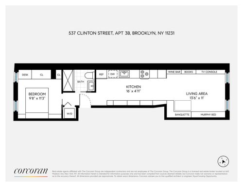 3b-537 Clinton St, Brooklyn, NY, 11231-3318 | Card Image