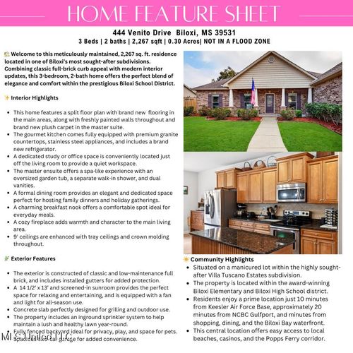 444 Venito Dr, Biloxi, MS, 39531-2347 | Card Image