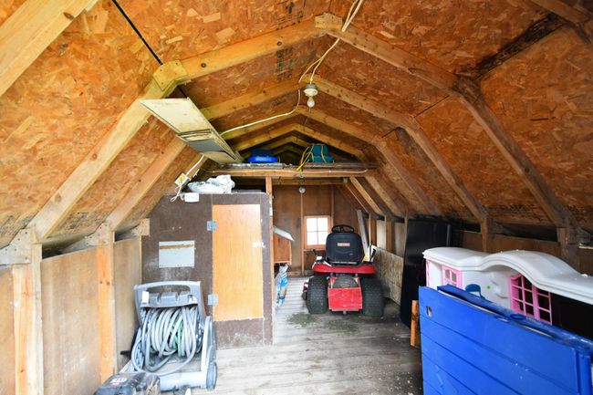 Interior of storage shed/chicken coop-wired for electric | Image 50