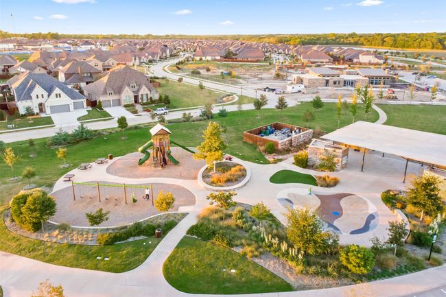 Aerial view of residential area with a park | Image 37