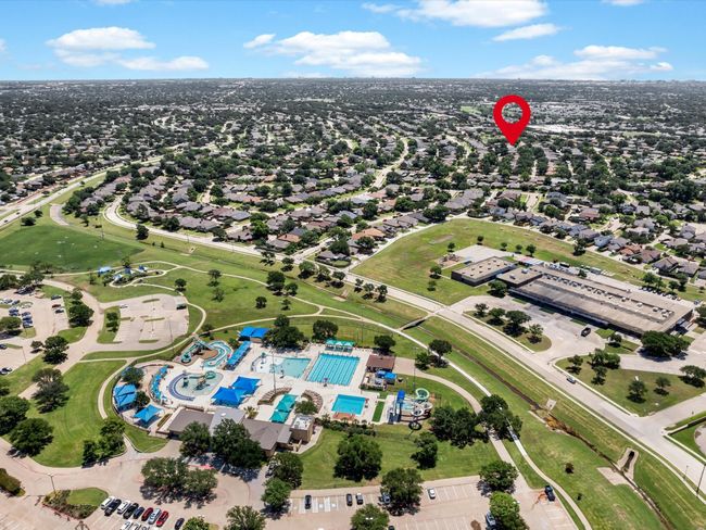 Aerial overview of property's location with a pool | Image 28