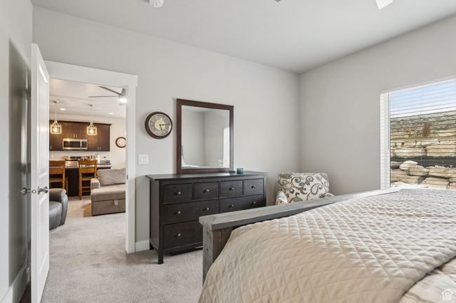 Bedroom with light colored carpet | Image 23