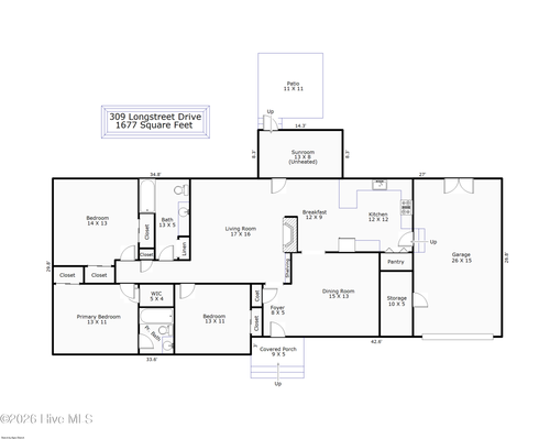 309 Longstreet Dr, Wilmington, NC, 28412-7128 | Card Image
