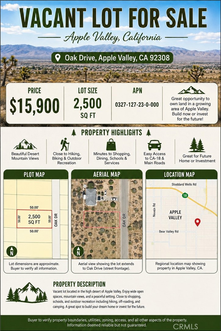 Land in Apple Valley