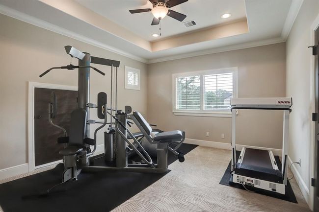 Upstairs bedroom currently used as a gym. | Image 42