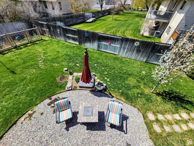 View of yard featuring a fenced backyard | Image 19