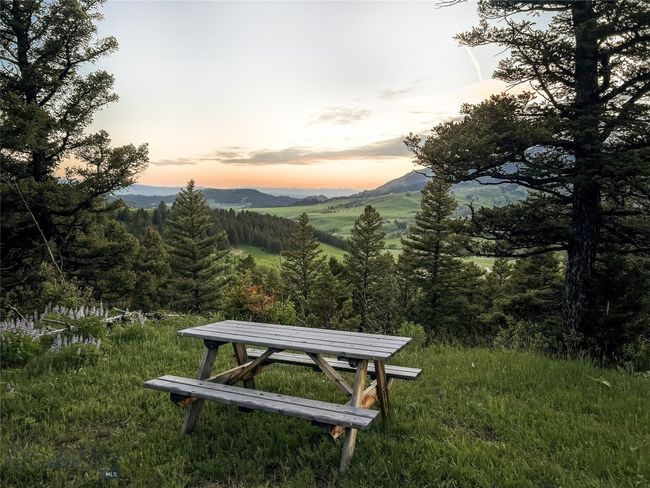An additional picnic option perched on a knoll to take advantage of sweeping views down Bridger Canyon. | Image 78