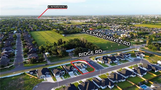 View of property location with property boundaries highlighted and nearby suburban area | Image 17