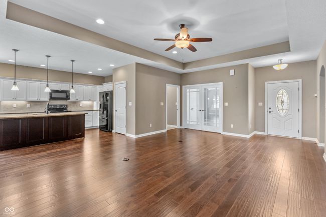 RECESSED 9'FT CEILINGS ADD WONDERFUL HEIGHT AT SIZE TO THE GREAT ROOM | Image 5