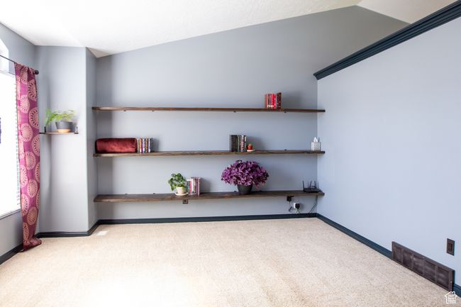 Empty room with carpet floors and baseboards | Image 5