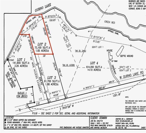 Lot 2 Gurno Lake Road, BASS LAKE, WI, 54843 | Card Image