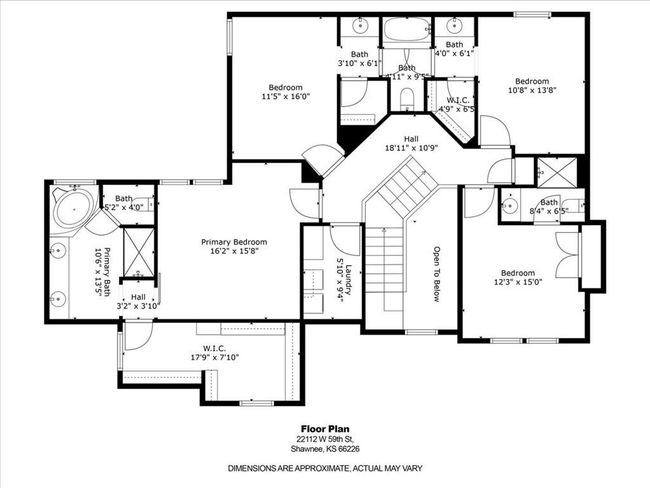 22112 W 59 Th St, House other with 4 bedrooms, 4 bathrooms and null parking in Shawnee KS | Image 37