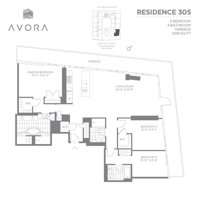 APT-305 - 800 Ave At Port Imperial Blvd, Condo with 3 bedrooms, 3 bathrooms and null parking in Weehawken NJ | Image 36