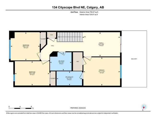 134 Cityscape Blvd Ne, Townhouse with 4 bedrooms, 4 bathrooms and 2 parking in Calgary AB | Image 47