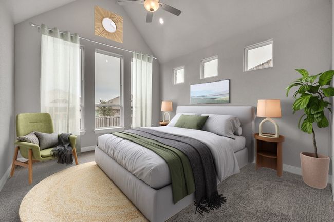 Primary Bedroom with rendered furniture staging | Image 4