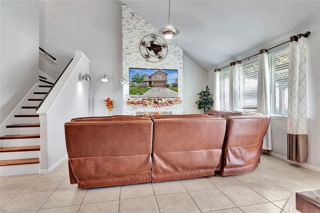 Living room Beautiful wood staircase | Image 13