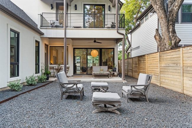 Patio / terrace featuring outdoor lounge area, a fenced backyard, a patio, and ceiling fan | Image 39