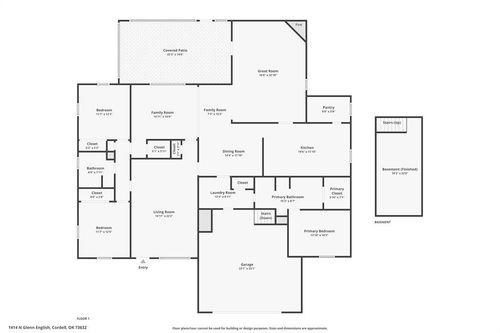 1414 N Glenn L English St, Cordell, OK, 73632-2014 | Card Image