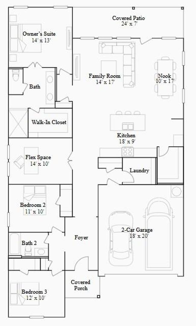 10611 Autumn Trace Dr, House other with 3 bedrooms, 2 bathrooms and 2 parking in Beasley TX | Image 12