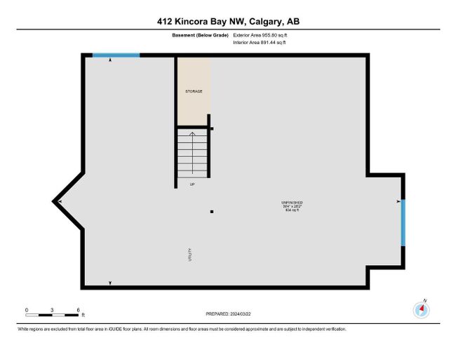 412 Kincora Bay Nw, Home with 3 bedrooms, 2 bathrooms and 4 parking in Calgary AB | Image 22