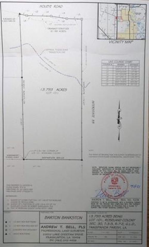 13.793 ACRES Houeye Road, Roseland, LA, 70456 | Card Image