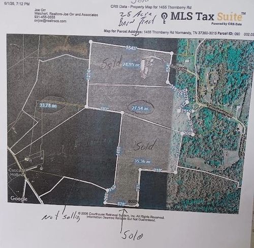 0 Cascade Hollow Rd, Normandy, TN, 37360 | Card Image
