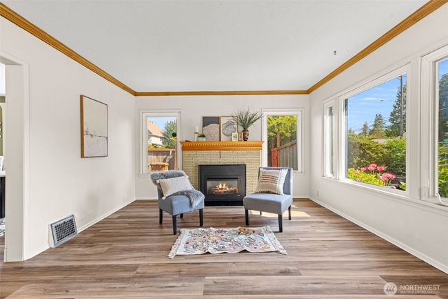 Living room and fireplace | Image 8