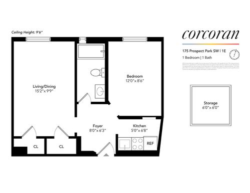 1e-175 Prospect Park Sw, Brooklyn, NY, 11218-1328 | Card Image