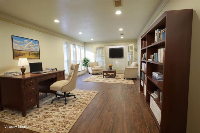 Bonus Room virtual staged as office | Image 5