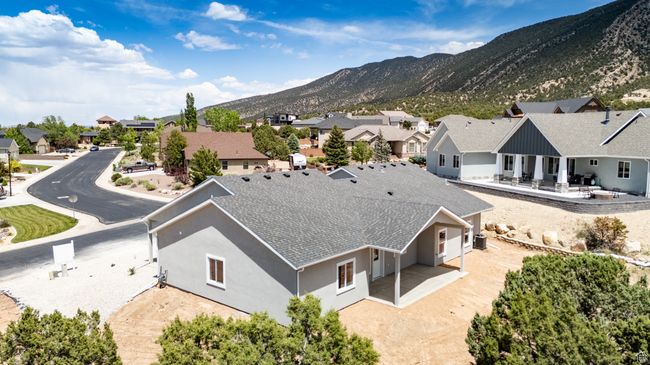 Aerial view of residential area with mountains | Image 56