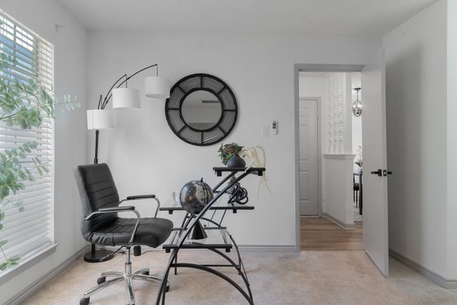 Office area featuring baseboards and light colored carpet | Image 36
