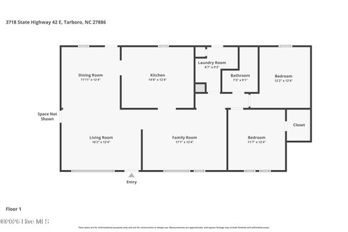 3718 Nc Highway 42 E, Tarboro, NC, 27886-8348 | Card Image