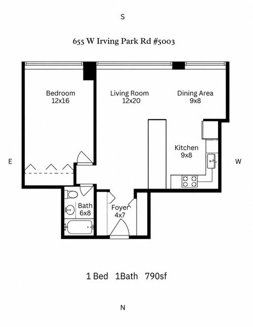 5003-655 W Irving Park Rd, Chicago, IL, 60613-6306 | Card Image