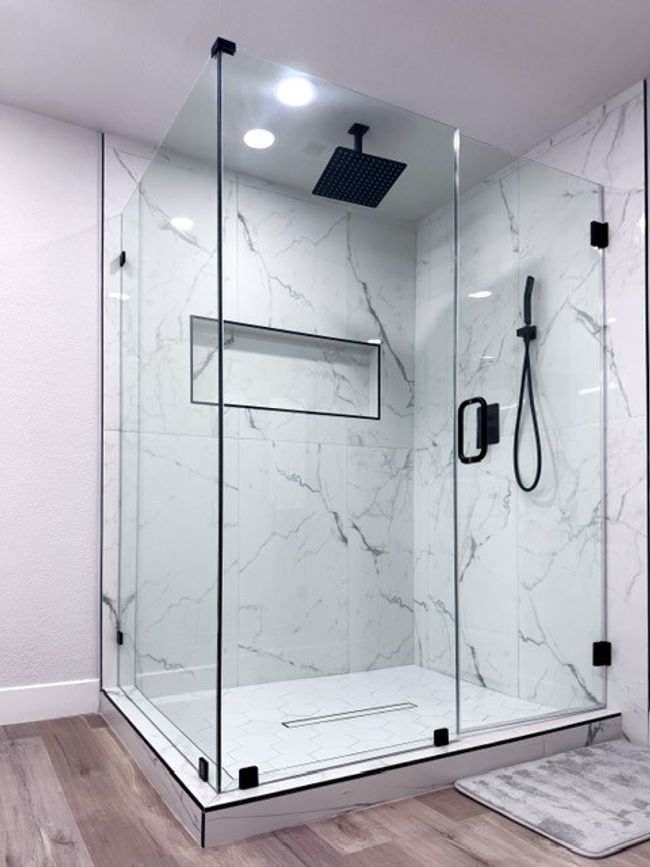Bathroom featuring hardwood / wood-style floors and an enclosed shower | Image 11