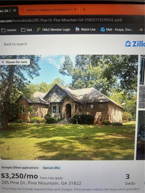 285 Pine Dr, Pine Mountain, GA, 31822-2337 | Card Image