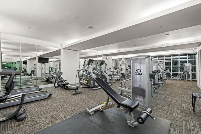 Gym with dark colored carpet | Image 35