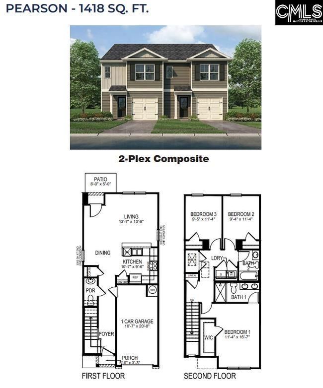 126B Willow Creek Blvd, Townhouse with 3 bedrooms, 3 bathrooms and null parking in Lugoff SC | Image 4