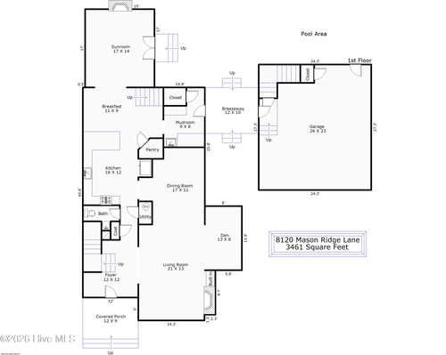8120 Mason Ridge Ln, Wilmington, NC, 28409-3031 | Card Image