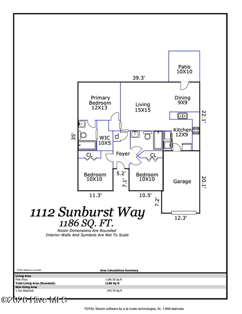 1112 Sunburst Way, Leland, NC, 28451-7795 | Card Image