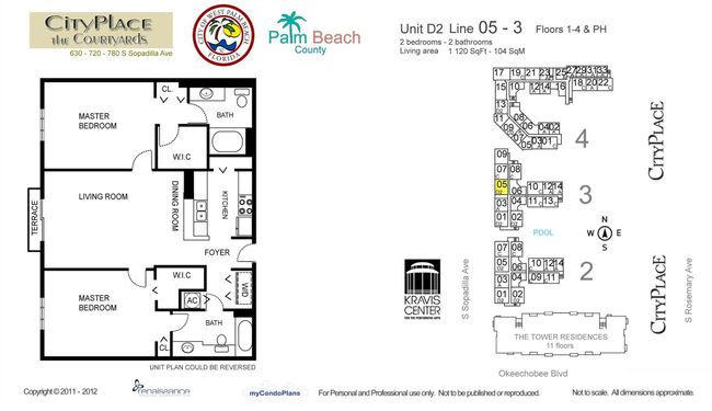 APT-105 - 720 Sapodilla Ave, Condo with 2 bedrooms, 2 bathrooms and null parking in West Palm Beach FL | Image 36