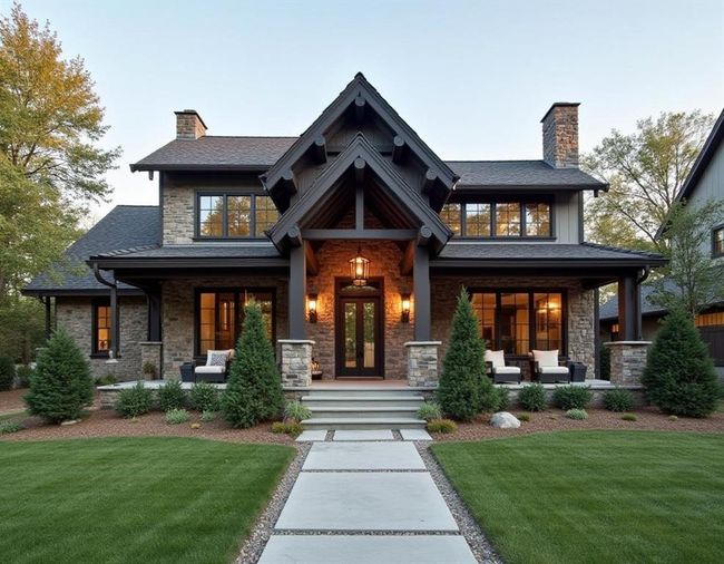 View of front facade with covered porch and a front lawn | Image 14