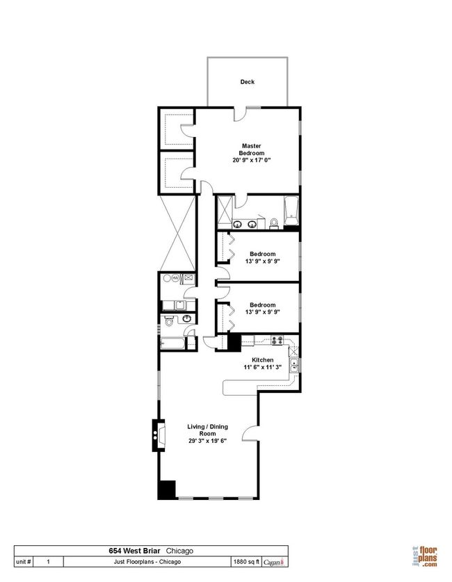 APT-1 - 654 Briar Pl, Condo with 3 bedrooms, 2 bathrooms and 1 parking in CHICAGO IL | Image 25