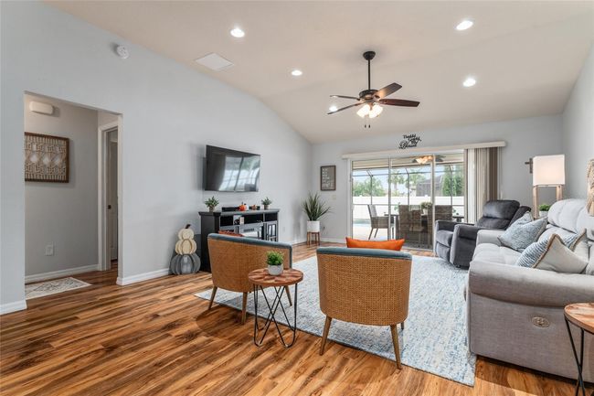 Guest Wing is on opposite side of living room from Primary Suite. Furnishings are optional. | Image 12