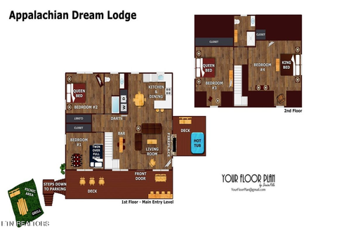 1310 N Baden Cir, Gatlinburg, TN, 37738-3304 | Card Image