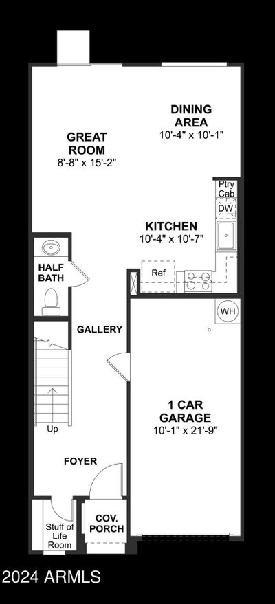 7555 W Donner Drive, Townhouse with 2 bedrooms, 3 bathrooms and null parking in Laveen AZ | Image 2