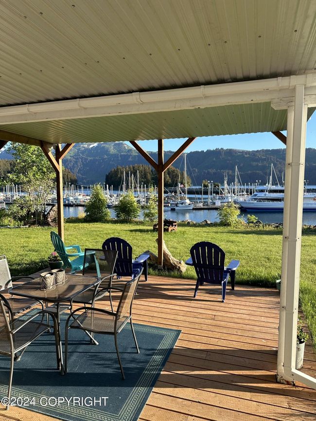 Downstairs patio overlooking the harbor | Image 49