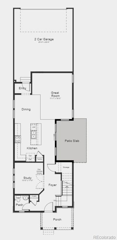 Options include: gas range, 2" crown molding in kitchen, hard surface flooring on the main level, extended outdoor living, 14 seer A/C unit, double sinks in secondary bathroom, and ceiling fan prewires in bedrooms. | Image 2