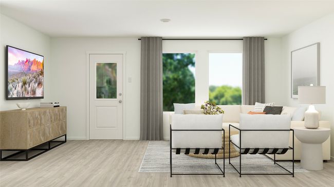 Living area with wood finished floors | Image 6