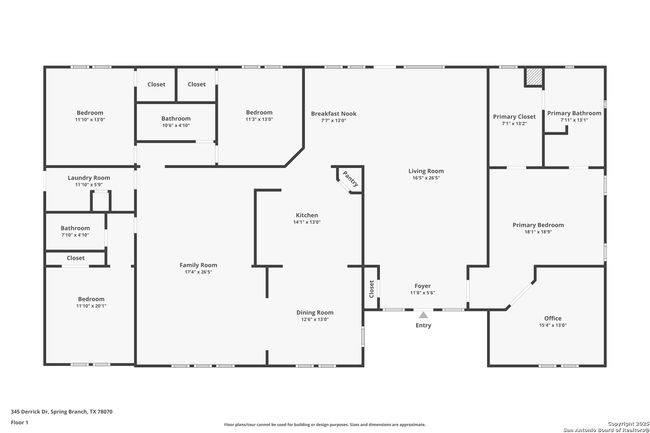 345 Derrick Dr, House other with 4 bedrooms, 3 bathrooms and null parking in Spring Branch TX | Image 32
