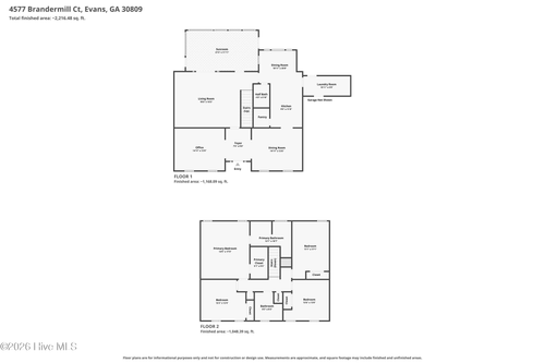4577 Brandermill Ct, Evans, GA, 30809-3925 | Card Image
